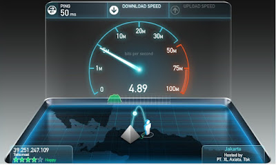 Carar test kecepatan internet speed.net
