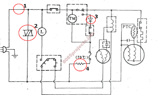 Bengkelmania: Membedah Kulkas 2 Pintu wiring diagram kulkas 2 pintu mitsubishi 