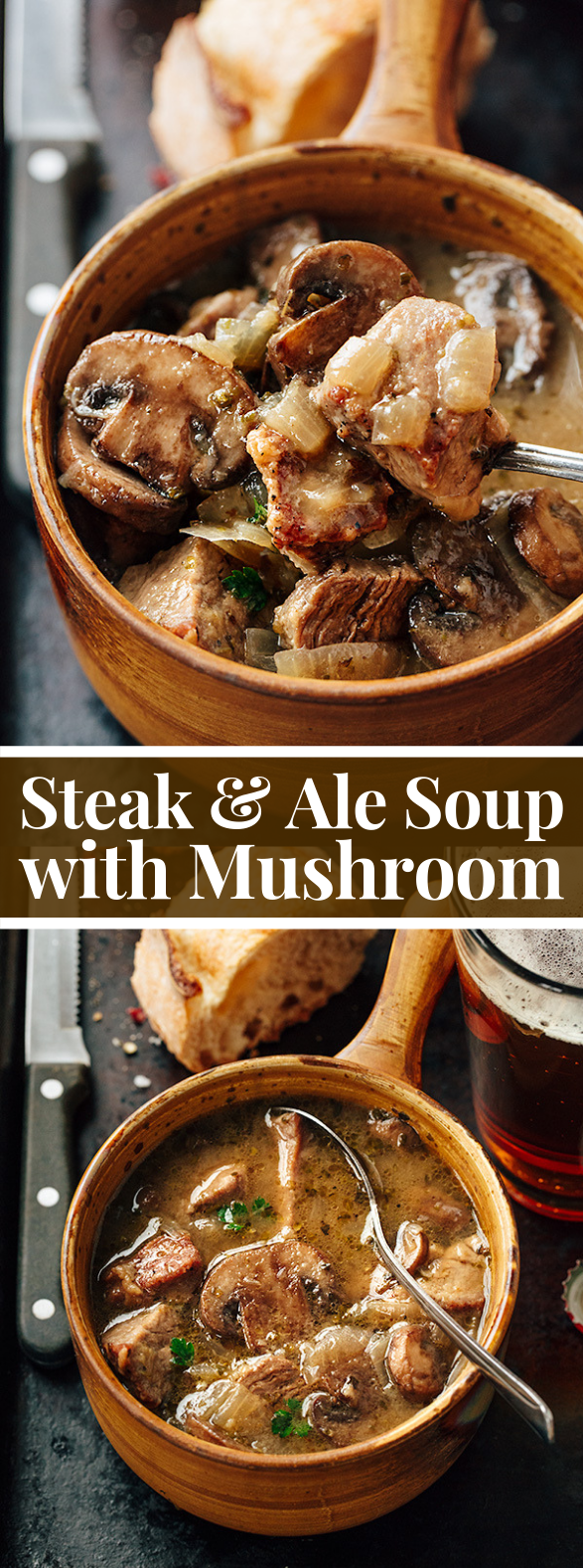 Steak and Ale Soup with Mushrooms, and the Process of Transformation #vegetarian #food Steak and Ale Soup with Mushrooms, and the Process of Transformation #vegetarian #food