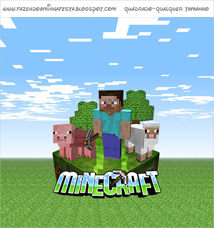 KIT DIGITAL MINECRAFT GRÁTIS PARA BAIXAR  Minecraft grátis, Minecraft,  Minecraft festa