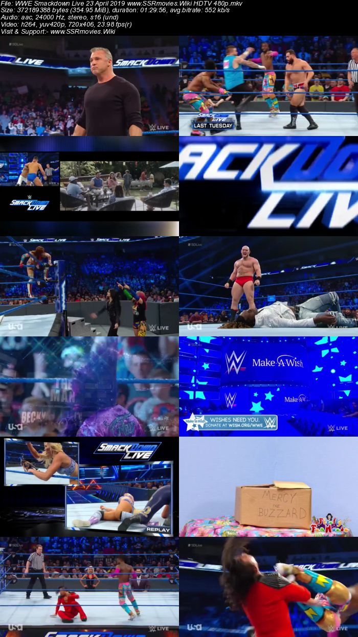 WWE Smackdown Live 23 April 2019 Full Show Download 480p 720p HDTV