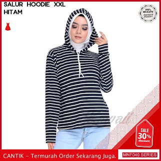 MNF040A149 Atasan Hoodie Wanita Salur Atasan Baju terbaru 2019 BMGShop