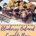 Blueberry Oatmeal Crumble Bars