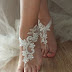 DIY of BEACH wedding sandals.