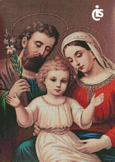 holy family cross stitch