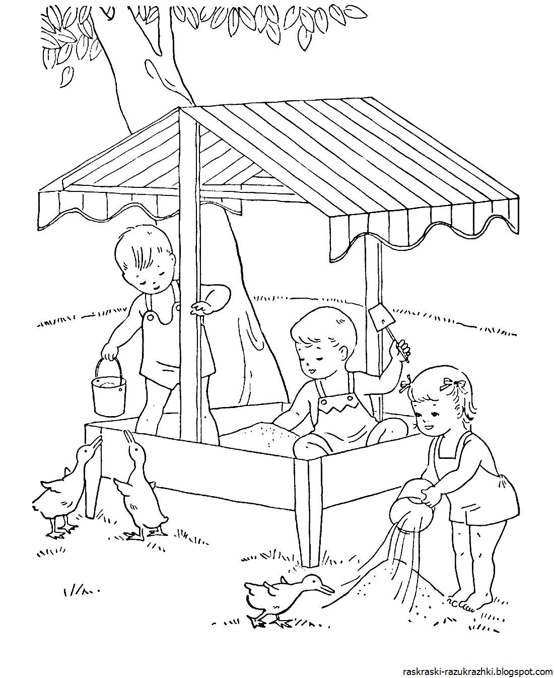 Раскраска Детский Сад