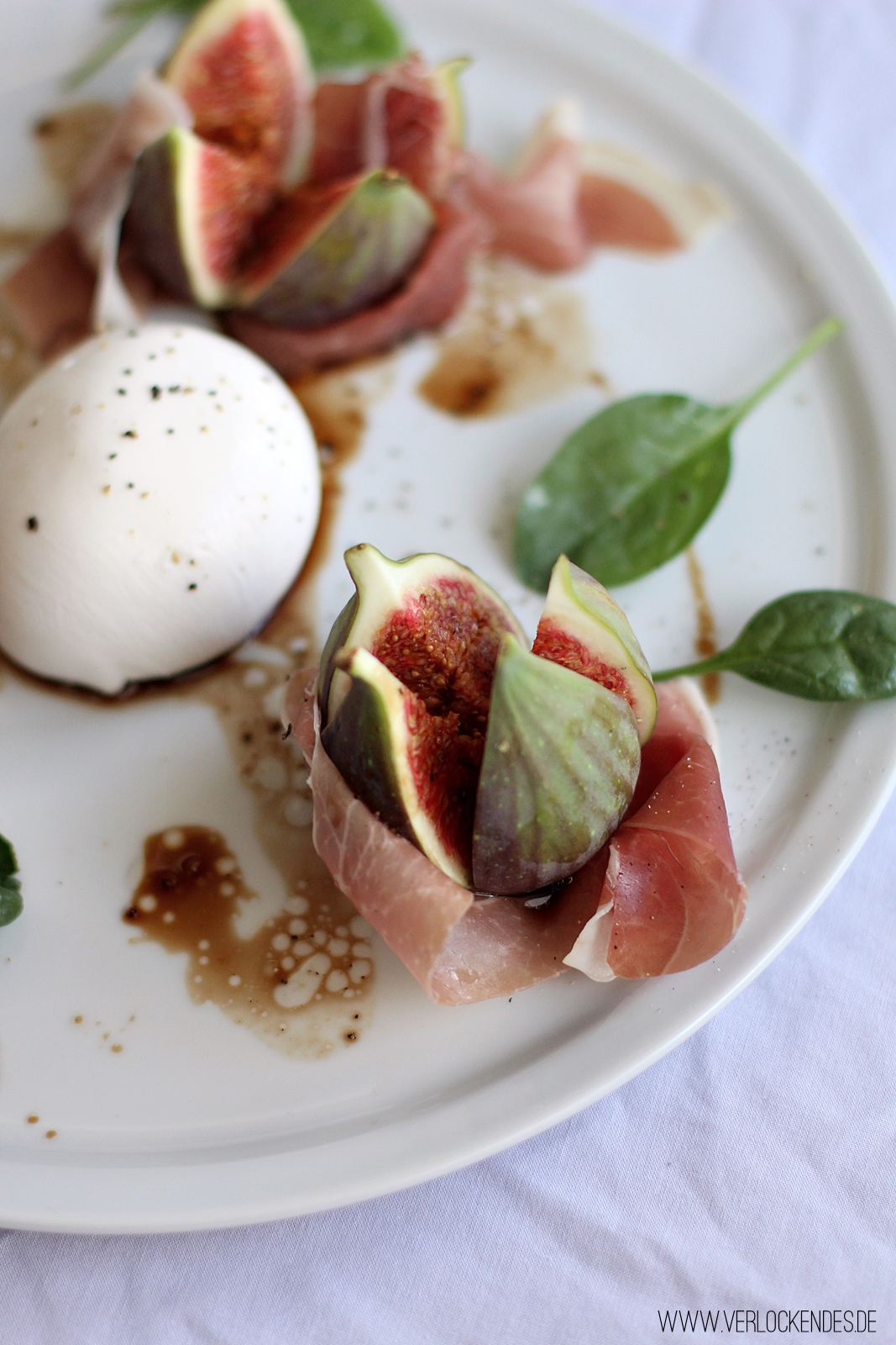 Italienischer Vorspeisenteller mit Feigen und Burrata | Verlockendes ...