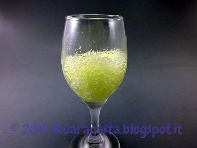 granita di succo di cetriolo e zenzero