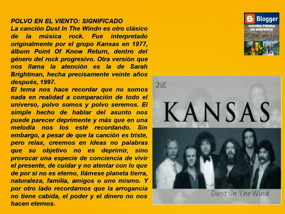giro Servicio Solo haz kansas polvo en el viento español Investigación