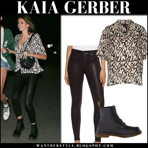 kaia gerber dr martens boots