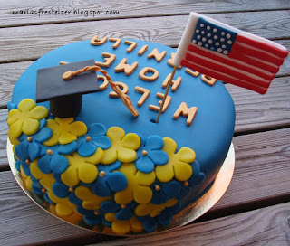 USA Sverige tårta