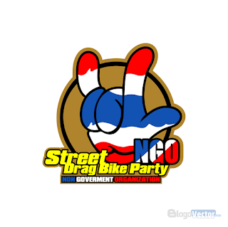 NGO Street Drag Bike Party Logo vector (.cdr)