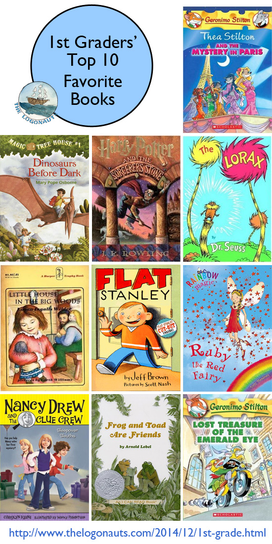 Top 10 Favorite Books Of First Graders The Logonauts