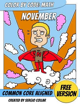 Classroom Freebies Too: Color by Code: Math – NOVEMBER – FREE - Common ...