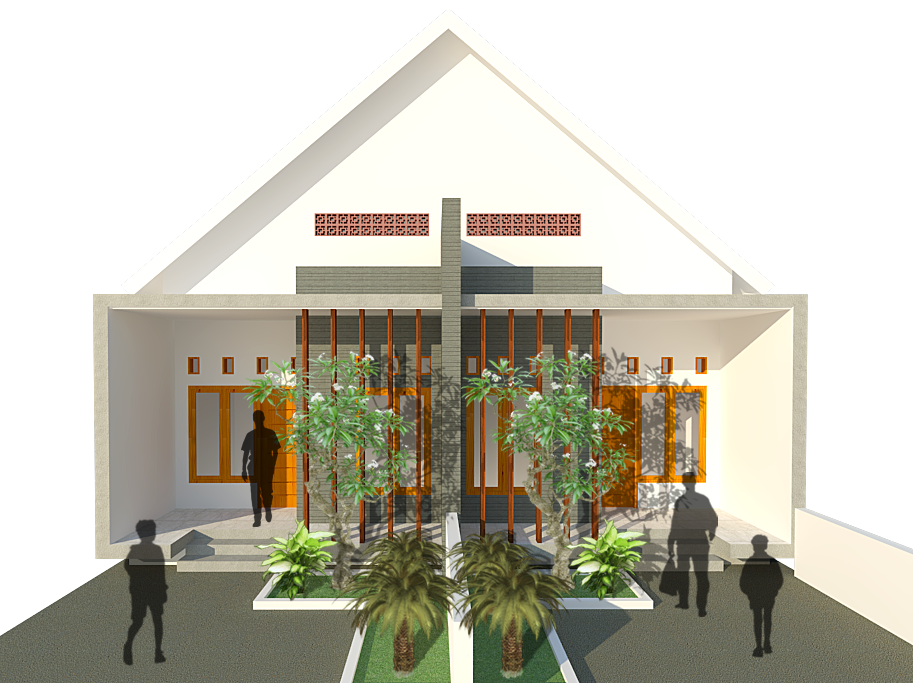 Renovasi Rumah Limasan Menjadi 2 Rumah Kontrakan Rumah Tropis