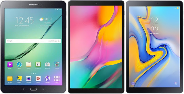 Samsung Galaxy Tab S2 9.7 VE vs Samsung Galaxy Tab A 10.1 (2019) 64 GB vs Samsung Galaxy Tab A 10.5 (2018)