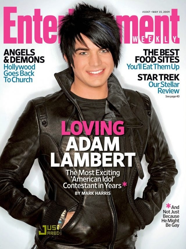 From NEXT MAGAZINE: "The 10 Most Glam Adam Lambert Magazine Covers