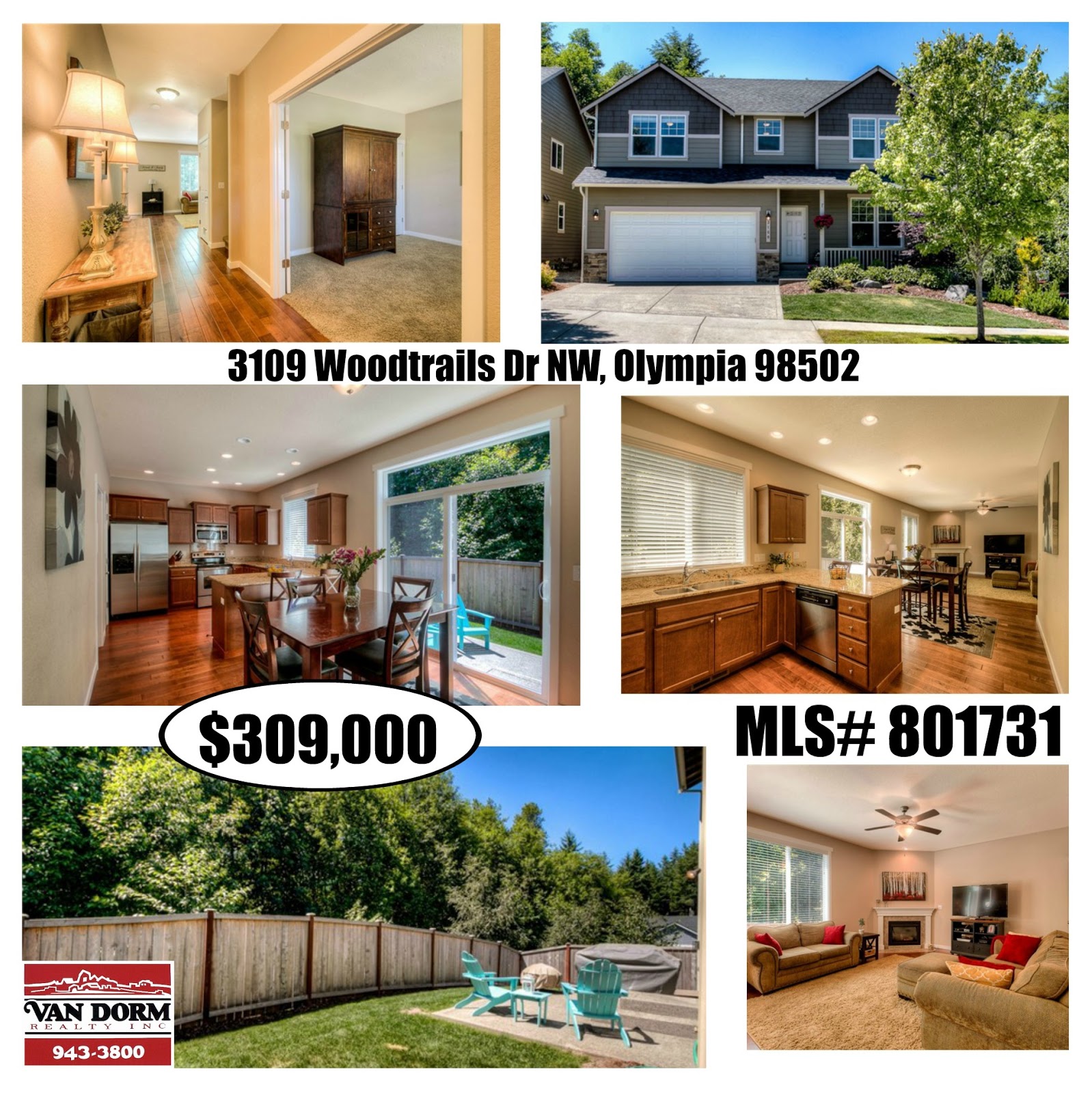 Olympia Real Estate Feature Home Of the Week 3109 Woodtrails Dr NW