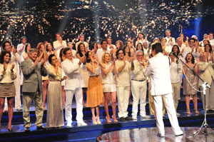 Roberto Carlos canta no Natal da Globo