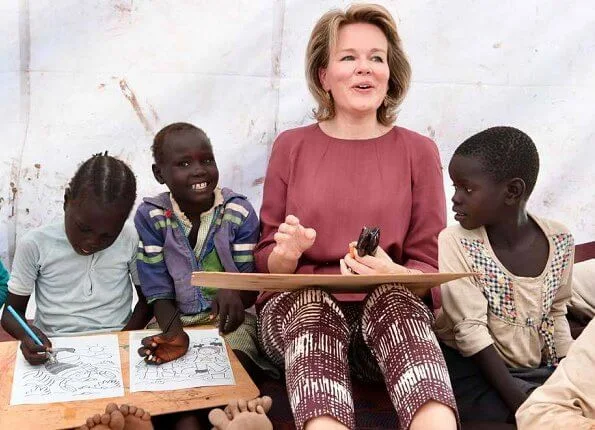 Queen Mathilde and Crown Princess Elisabeth visited Kalobeyei Primary School at Kakuma Refugee Camp