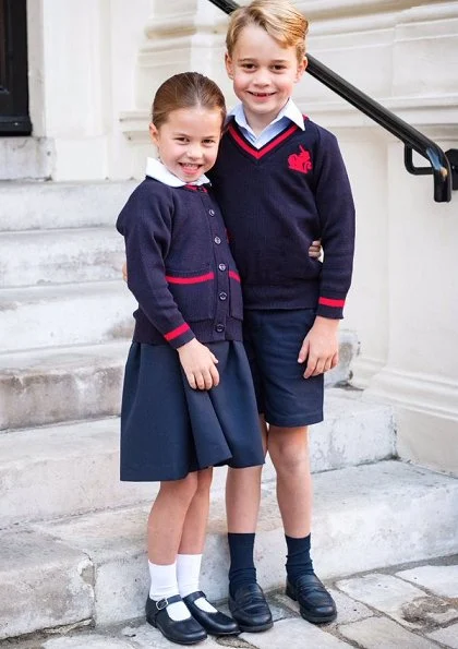 The Duchess first wore that dress for Prince Harry and Meghan Markle's wedding rehearsal last year