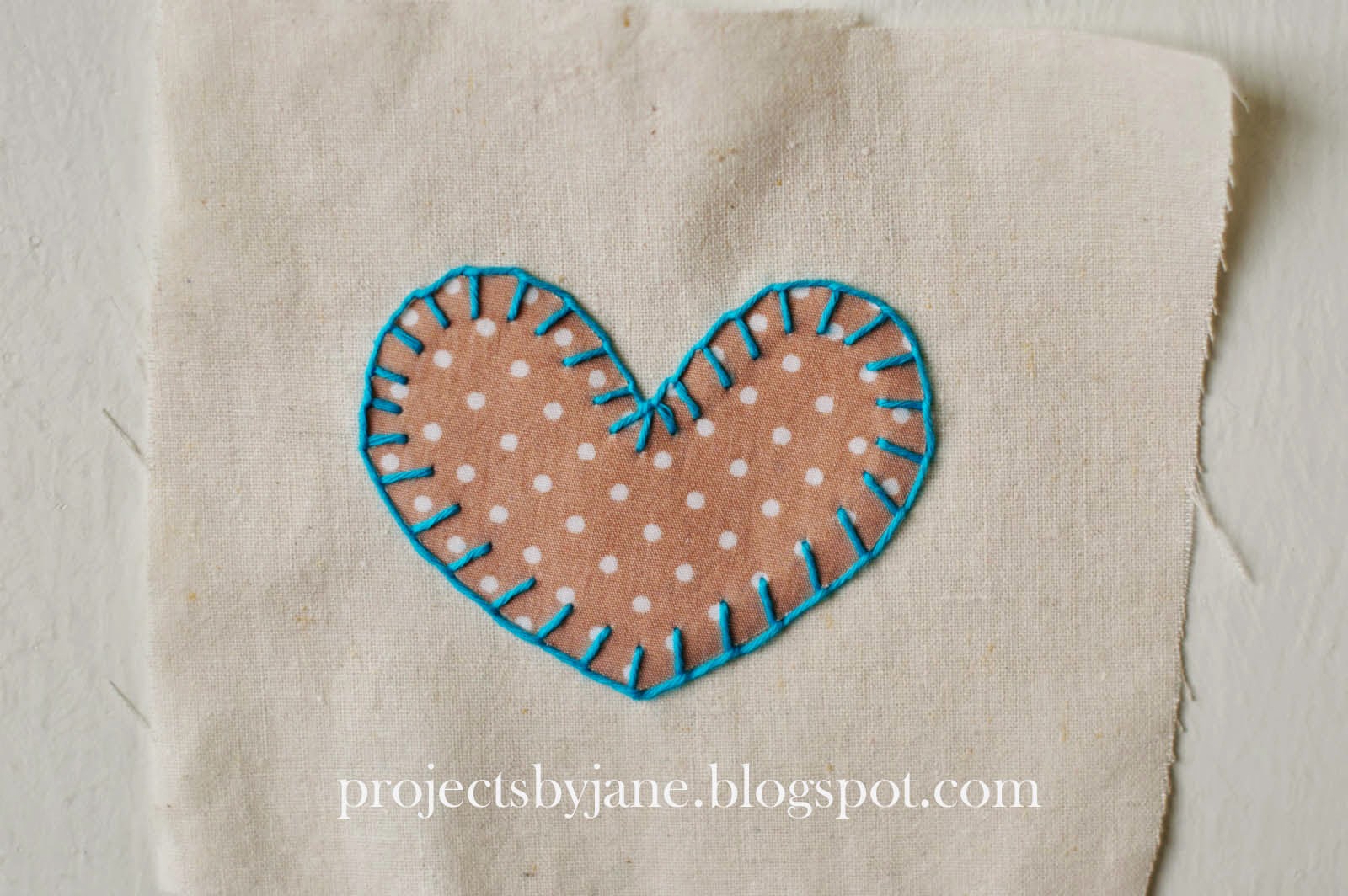 Hand applique using blanket stitch Projects by Jane