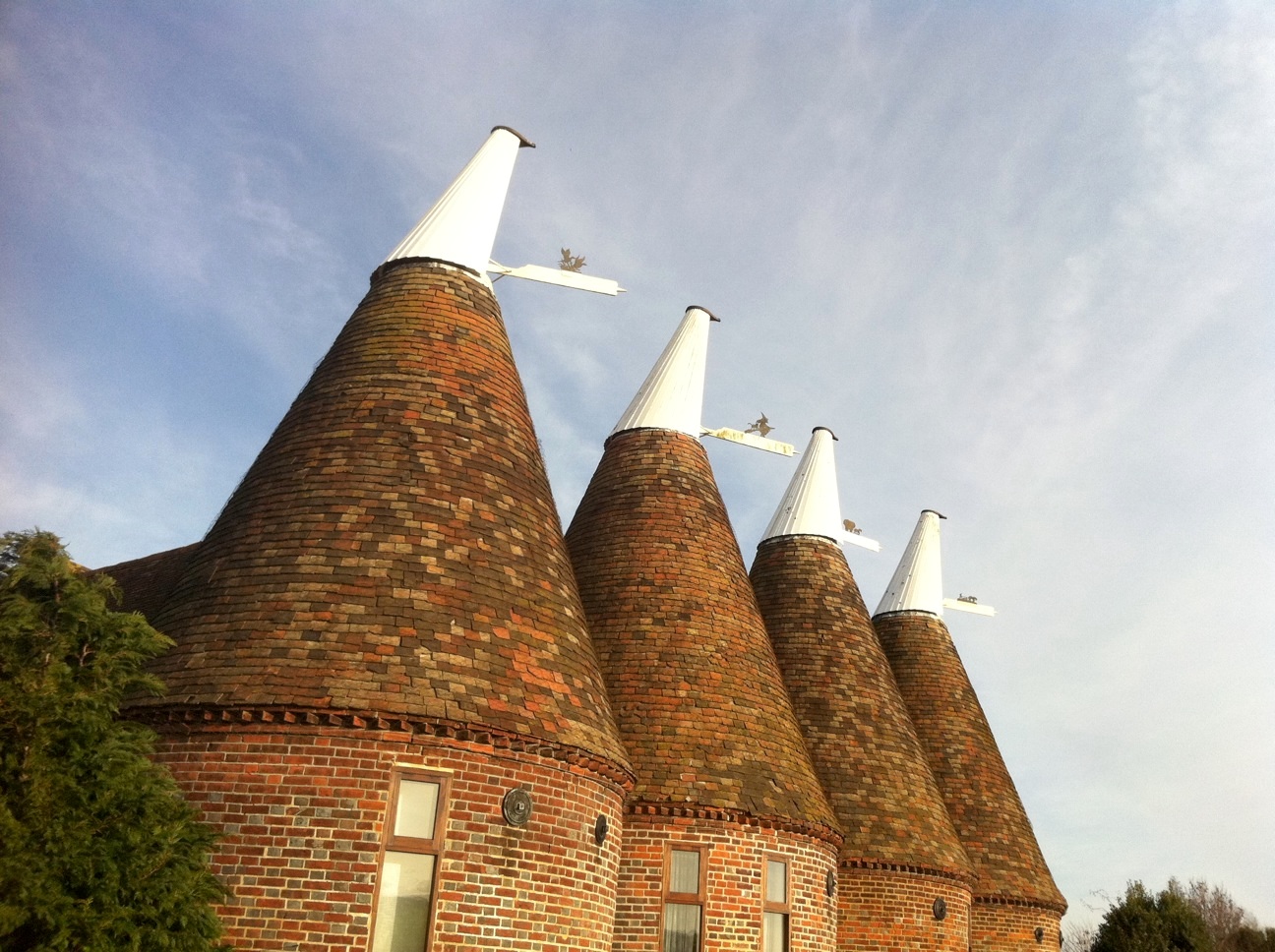 Evoke An American in the Kent Countryside Oast Houses