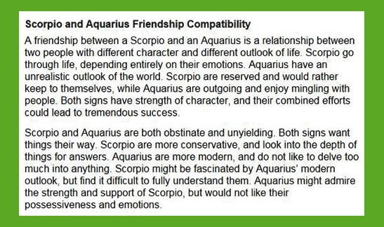 Scorpio and Capricorn friendship