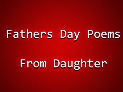 Fathers Day Poems From Daughter