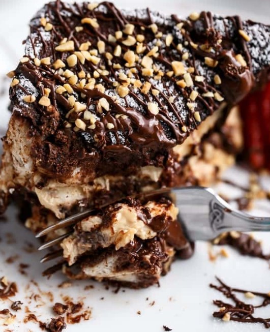Chocolate Brownie Peanut Butter Cheesecake Chocolate Brownie Peanut Butter Cheesecake