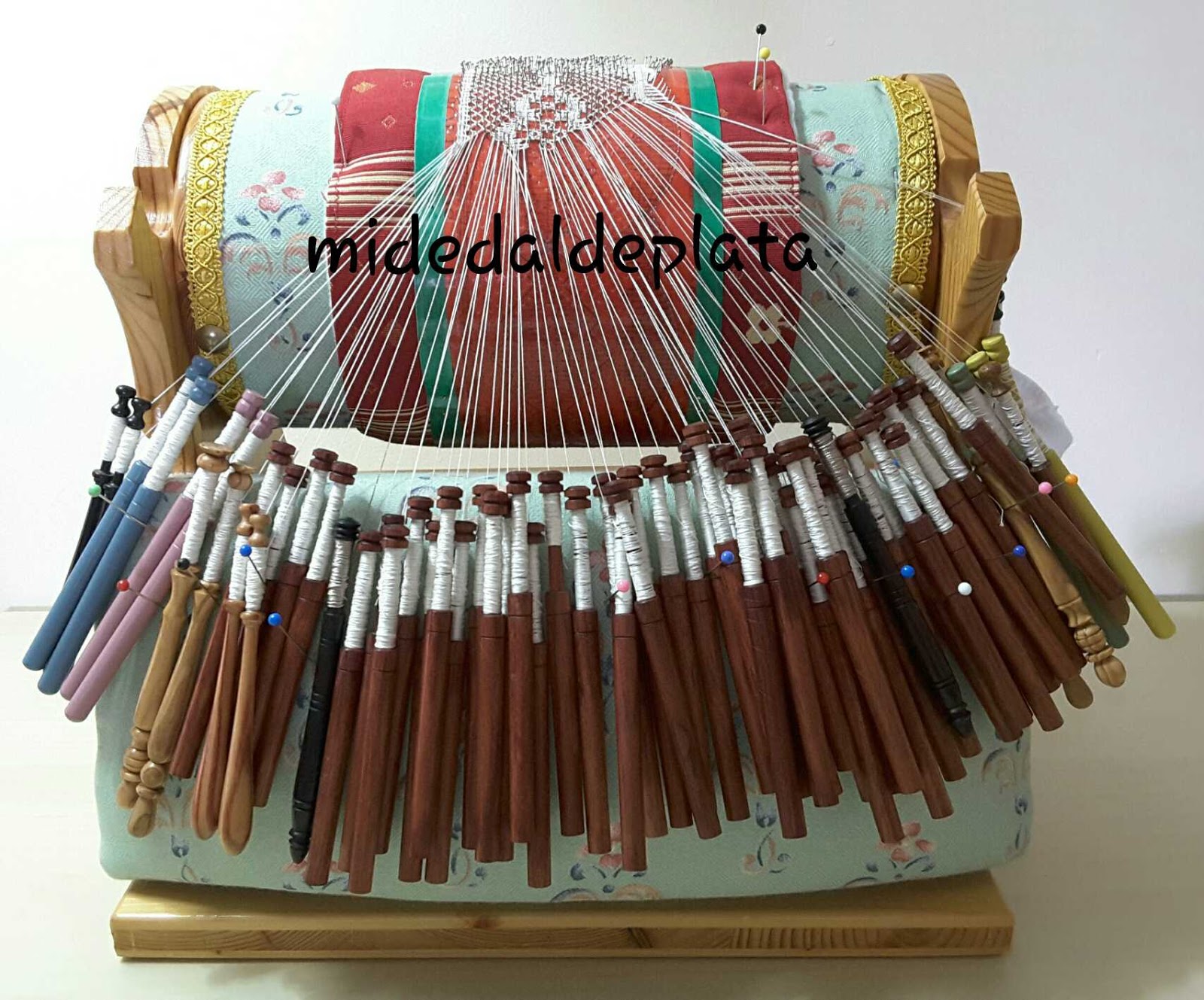mi dedal de plata Palillos para hacer encaje de bolillos.