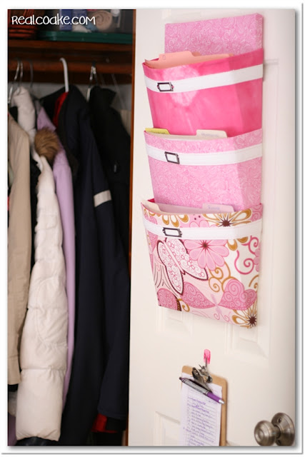 Organizing Ideas for office organization using a DIY mail sorter. #Organization #Office #DIY #Crafts #Sewing #RealCoake