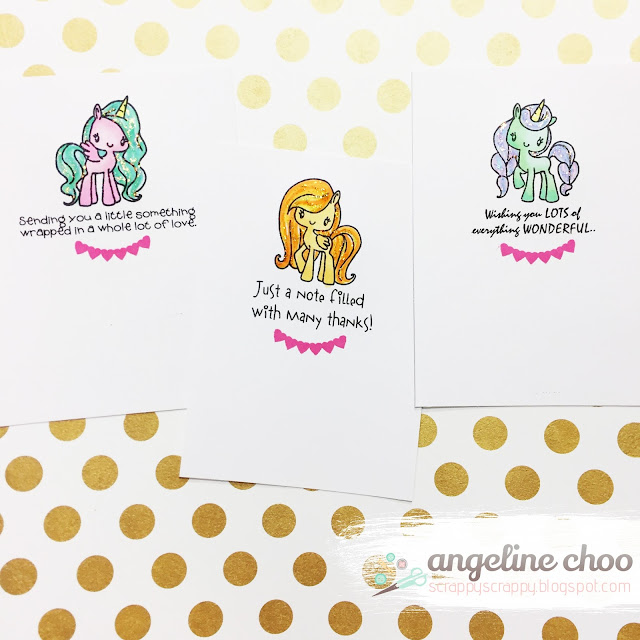 ScrappyScrappy: Clean and Simple with The Cutting Cafe - Mini Pony Party #scrappyscrappy #thecuttingcafe #simonssaysstamp #thegreetingfarm #miniponyparty #unicorn #magical #card #cardmaking #papercraft #stickles #glitter #cas