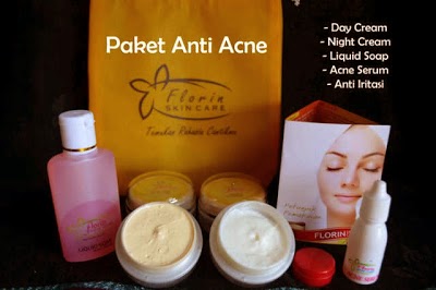 Florin Skin Paket Acne Untuk Perawatan Wajah-Pemutih Wajah-Untuk Mengatasi Jerawat