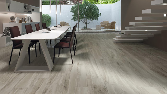 Wood finish floor tiles Vermont collection