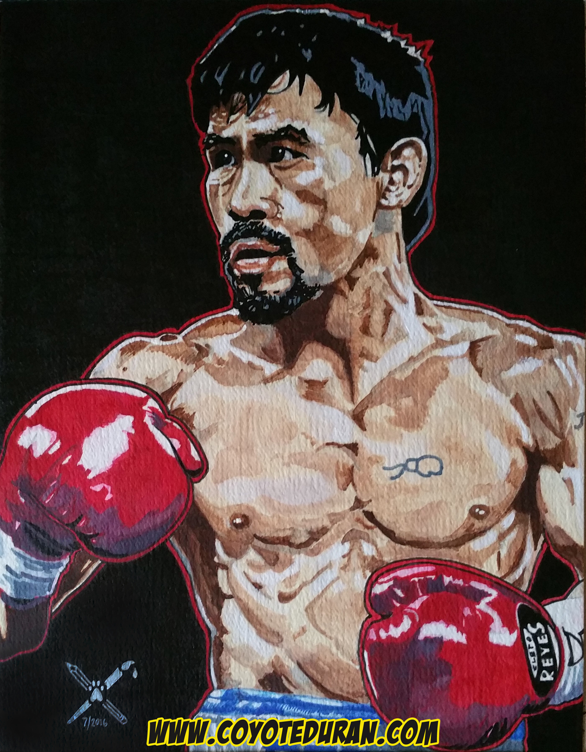 Manny Pacquiao 3d рисунок