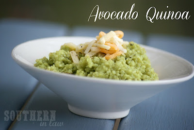 Quinoa with Avocado - gluten free, low fat, healthy recipe