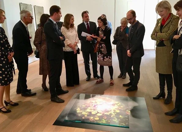 Hereditary Grand Duchess Stephanie visited opening of exhibition of artist Su-Mei Tse at Mudam Museum