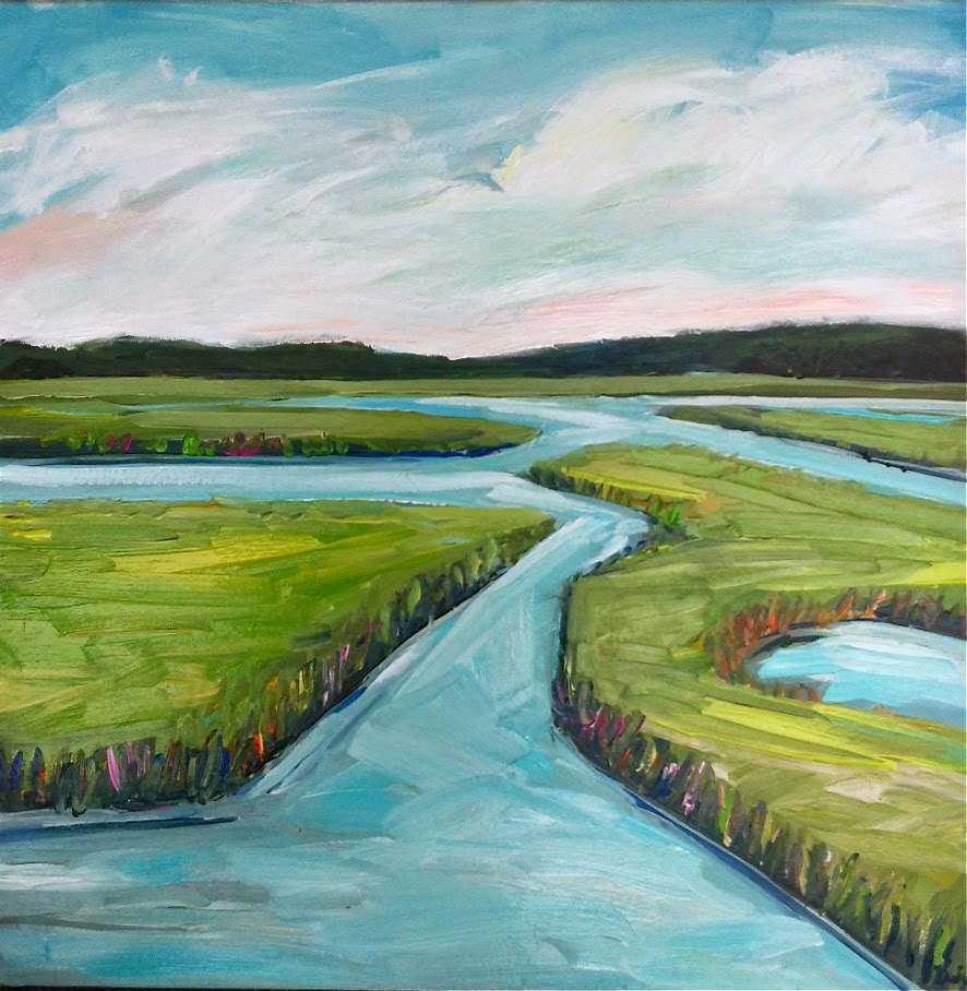 Devine Paintings Abstract Marsh painting