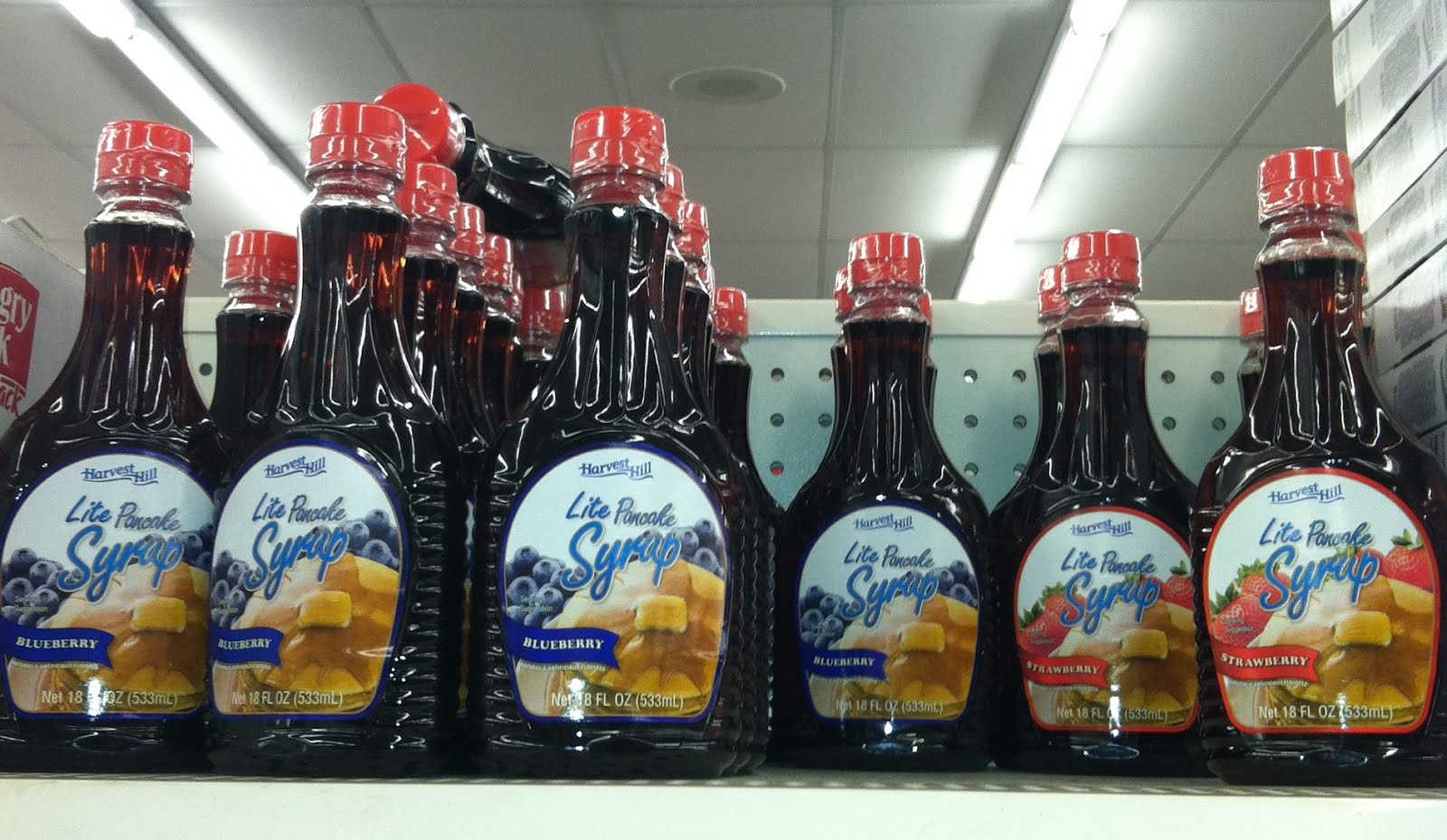 So I'm A Total Foodie Blueberry and Strawberry Syrup at Dollar Tree