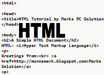 HTML Tutorial 3: Most Common Tags Used in HTML Documents | Marks PC ...