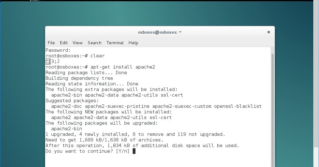 The following packages
