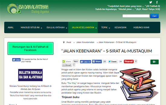 Laman Web Isa Al Fatihah Mengelirukan Laman Web Isa Al Fatihah Mengelirukan