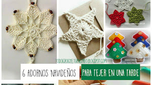 6 adornos navideños para tejer en una tarde