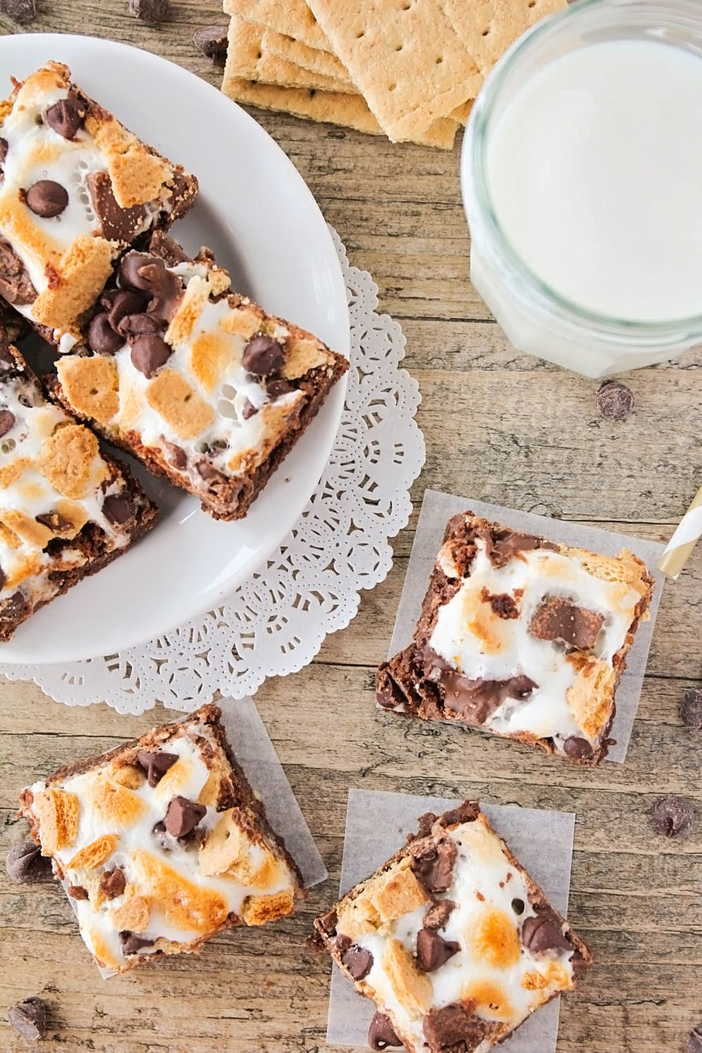 These luscious and decadent s'mores brownies are out of this world amazing! 