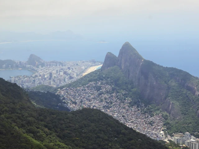 View from Pedra Bonita in Tijuca National Forest in Rio de Janeiro Brazil
