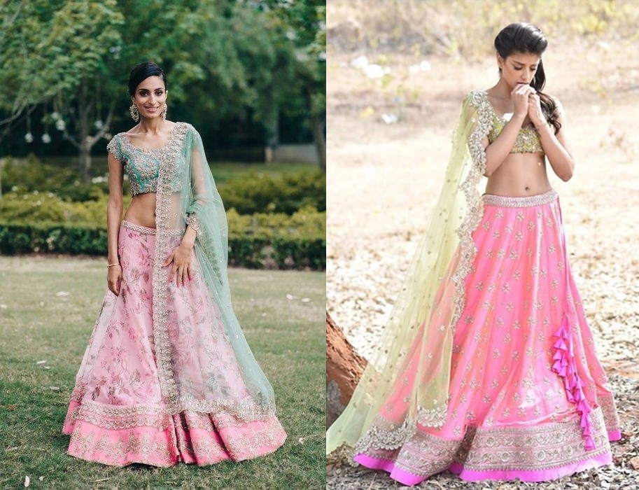 punjabi engagement dress for girl