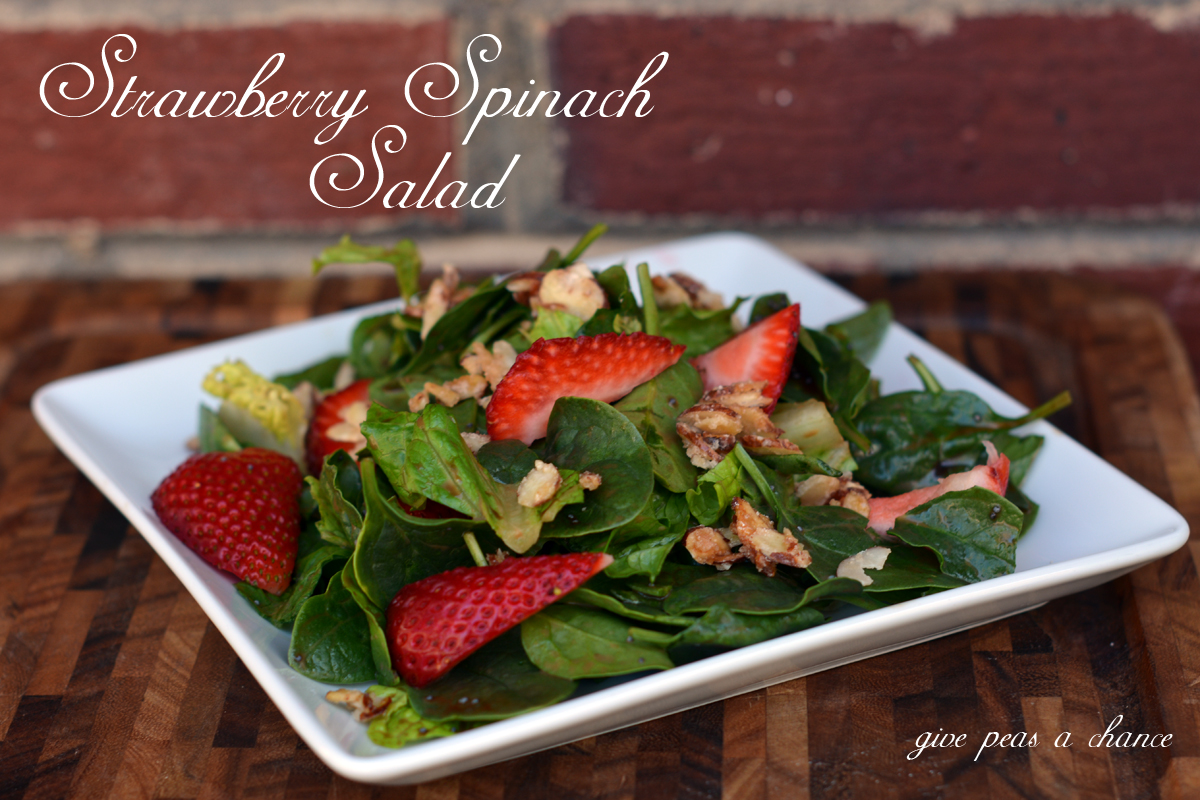 Give Peas a Chance Strawberry Spinach Salad