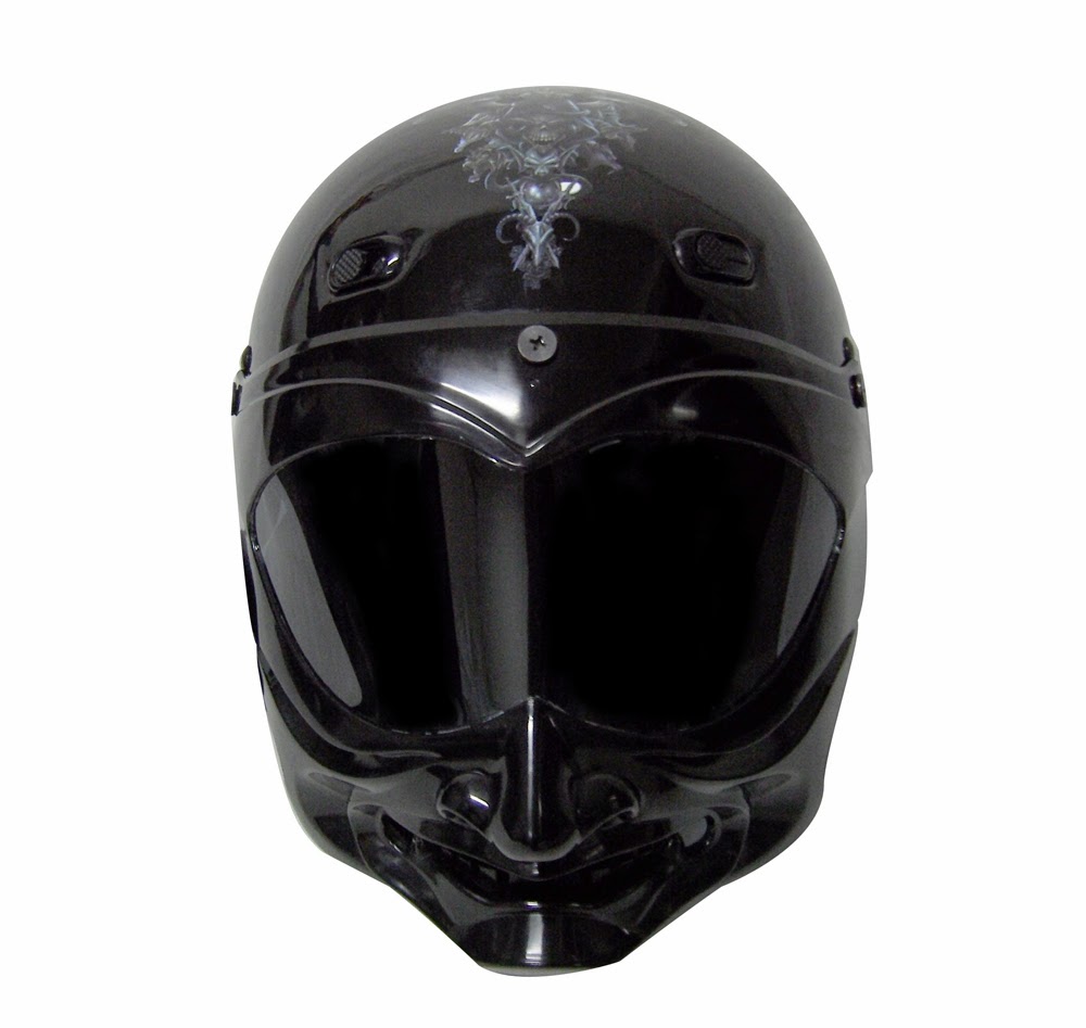 Motorcycle Helmets: Motorcycle Helmet Skull Shield