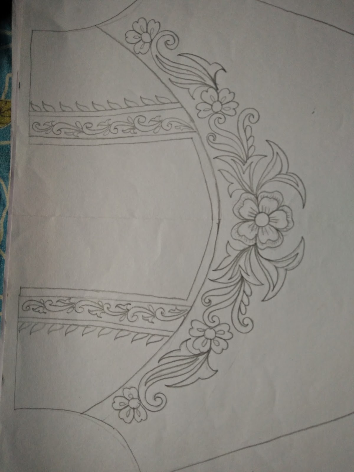 Fdg Help Blouse Neck Design Paper Hand Embroidery Paper Blouse